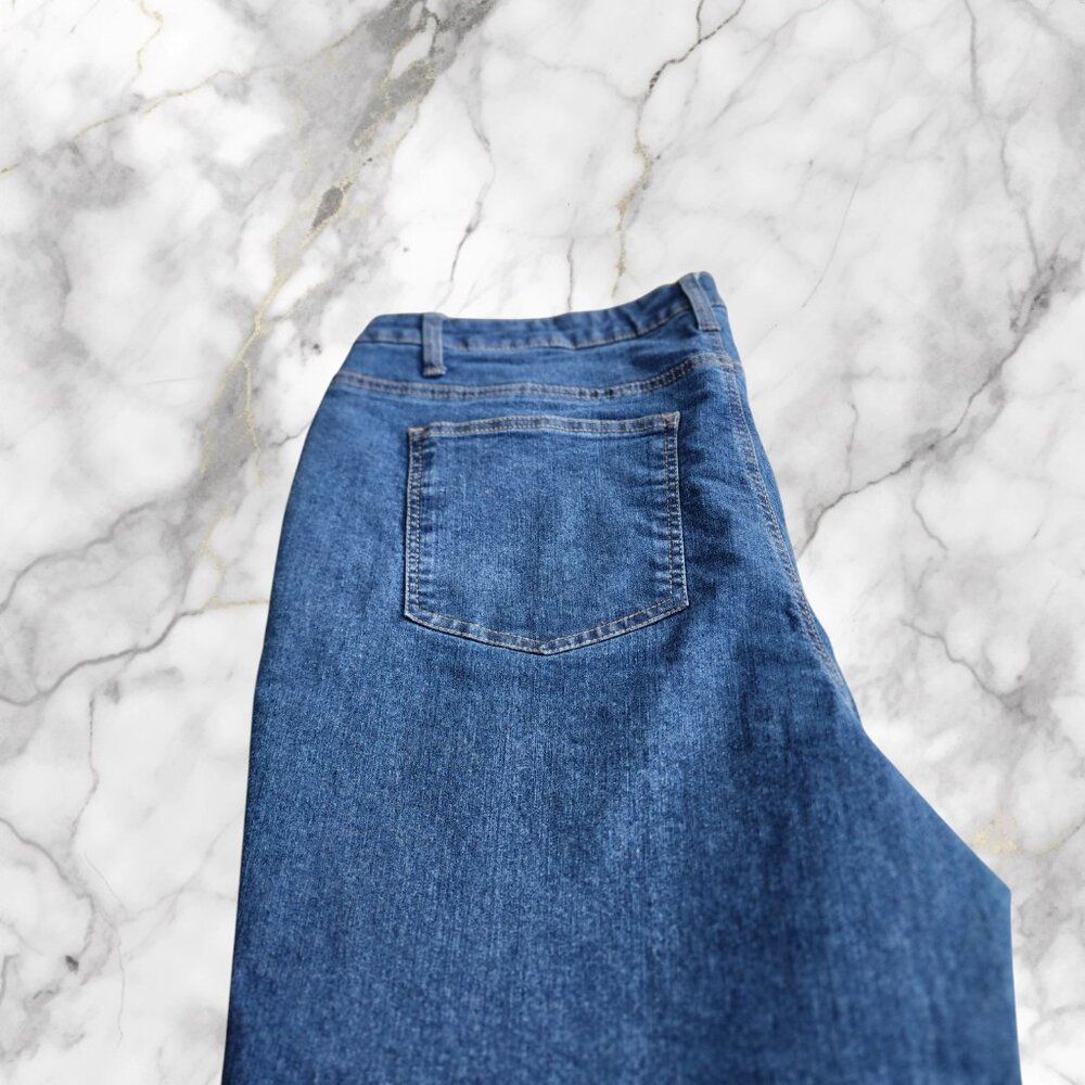 Woman Within Cuffed Hem Capri Jean Size 18W - Picture 4 of 6